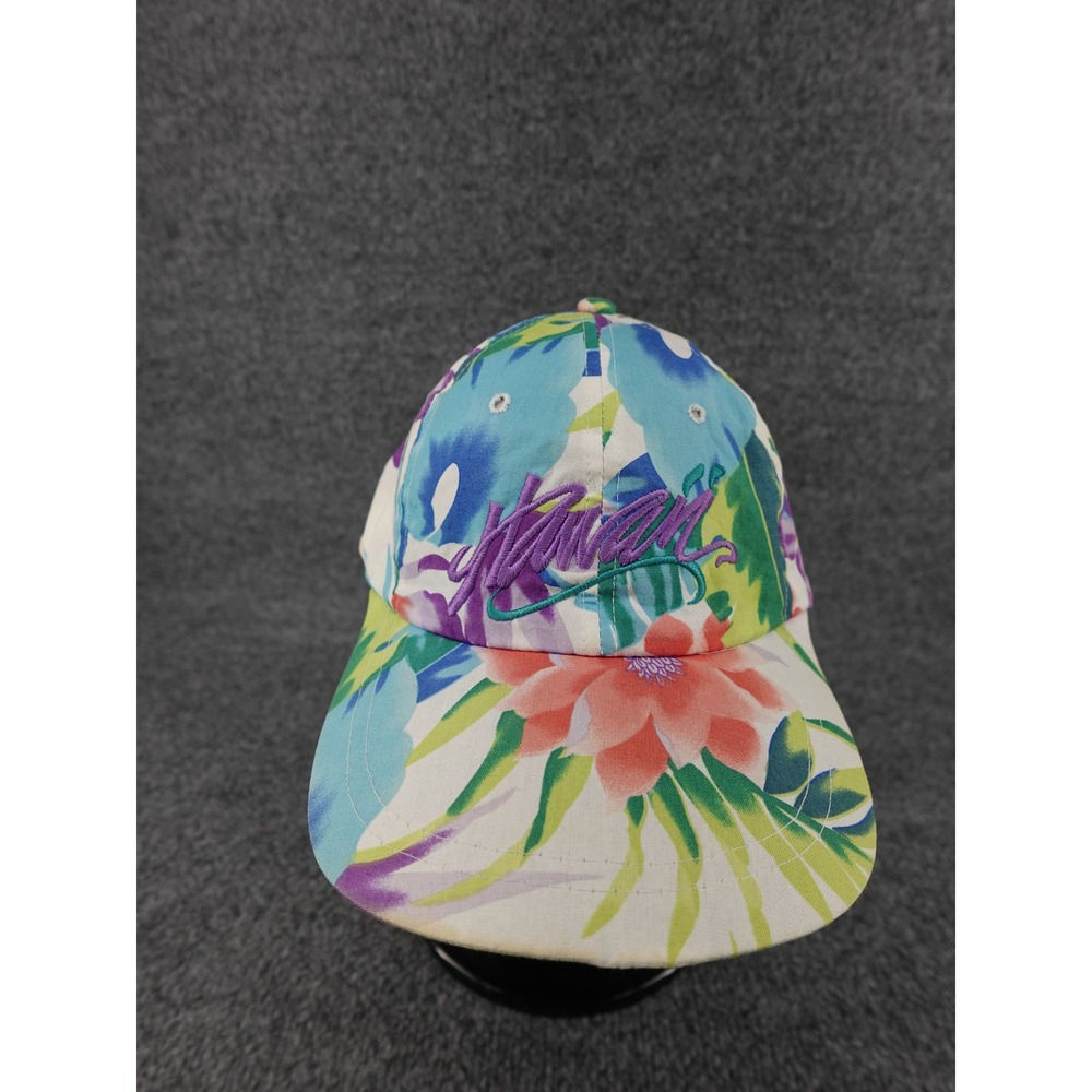 Hawaiian Headwear Snapback Hat Unisex OSFM Multicolor Tropical Floral 90s Hawaii